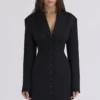Georgia Black Hourglass Blazer Kleider Georgia Black Hourglass Blazer Kleider