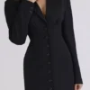 Georgia Black Hourglass Blazer Kleider Georgia Black Hourglass Blazer Kleider
