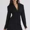 Georgia Black Hourglass Blazer Kleider Georgia Black Hourglass Blazer Kleider