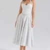 Georgie Midi-Kleid aus Baumwolle mit Neckholder und Polka-Dot-Print Georgie Midi-Kleid aus Baumwolle mit Neckholder und Polka-Dot-Print