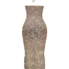 Giada – Roségoldes, besticktes Pailletten-Abendkleid Giada – Roségoldes, besticktes Pailletten-Abendkleid