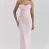 Giuliana Ballerina Maxirock aus rosa Satin Giuliana Ballerina Maxirock aus rosa Satin