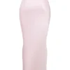 Giuliana Ballerina Maxirock aus rosa Satin Giuliana Ballerina Maxirock aus rosa Satin