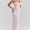 Giuliana Ballerina Maxirock aus rosa Satin Giuliana Ballerina Maxirock aus rosa Satin