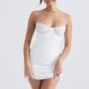 Grace Ivory Mini-Kleid mit Kristallverzierung Grace Ivory Mini-Kleid mit Kristallverzierung