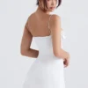 Grace Ivory Mini-Kleid mit Kristallverzierung Grace Ivory Mini-Kleid mit Kristallverzierung