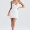 Grace Ivory Mini-Kleid mit Kristallverzierung Grace Ivory Mini-Kleid mit Kristallverzierung