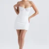Grace Ivory Mini-Kleid mit Kristallverzierung Grace Ivory Mini-Kleid mit Kristallverzierung