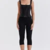 Halima Schwarze Capri-Hose Halima Schwarze Capri-Hose