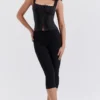 Halima Schwarze Capri-Hose Halima Schwarze Capri-Hose