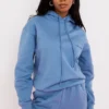 Halo Azure Oversize-Hoodie mit Baumwollfleece-Rückseite