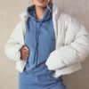 Halo Azure Oversize-Hoodie mit Baumwollfleece-Rückseite