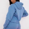 Halo Azure Oversize-Hoodie mit Baumwollfleece-Rückseite