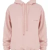 Halo Blush Oversize-Hoodie aus Baumwollfleece