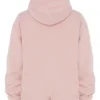 Halo Blush Oversize-Hoodie aus Baumwollfleece