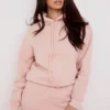 Halo Blush Oversize-Hoodie aus Baumwollfleece