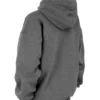 Halo Dunkelgrauer Oversize-Hoodie aus Baumwollfleece