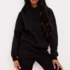 Halo Ink Oversized-Hoodie aus Baumwolljersey mit Fleece-Rückseite