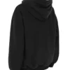Halo Ink Oversized-Hoodie aus Baumwolljersey mit Fleece-Rückseite