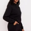 Halo Ink Oversized-Hoodie aus Baumwolljersey mit Fleece-Rückseite
