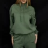 Halo Moss Oversize-Hoodie mit Baumwollfleece-Rückseite