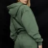 Halo Moss Oversize-Hoodie mit Baumwollfleece-Rückseite