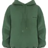 Halo Moss Oversize-Hoodie mit Baumwollfleece-Rückseite