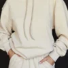 Halo Oatmeal Oversize-Hoodie aus Baumwollfleece