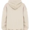 Halo Oatmeal Oversize-Hoodie aus Baumwollfleece