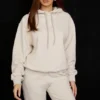 Halo Oatmeal Oversize-Hoodie aus Baumwollfleece