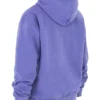 Halo Purple Oversize-Hoodie mit Baumwollfleece-Innenseite