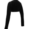 Harmony Schwarzer, verkürzter Bolero aus Stretch-Samt Harmony Schwarzer, verkürzter Bolero aus Stretch-Samt