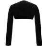 Harmony Schwarzer, verkürzter Bolero aus Stretch-Samt Harmony Schwarzer, verkürzter Bolero aus Stretch-Samt