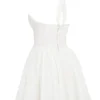 Harriet Weißes Broderie-Anglaise-Halter-Minikleid Harriet Weißes Broderie-Anglaise-Halter-Minikleid