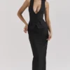 Hart Maxirock aus schwarzem Twill Hart Maxirock aus schwarzem Twill