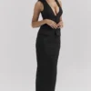 Hart Maxirock aus schwarzem Twill Hart Maxirock aus schwarzem Twill