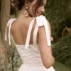 Hattie – Weißes Midi-Sommerkleid aus Baumwolle mit Biesen Hattie – Weißes Midi-Sommerkleid aus Baumwolle mit Biesen