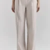 Hayden Beige Hoch taillierte, maßgeschneiderte Hose Hayden Beige Hoch taillierte, maßgeschneiderte Hose