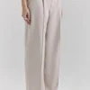 Hayden Beige Hoch taillierte, maßgeschneiderte Hose Hayden Beige Hoch taillierte, maßgeschneiderte Hose