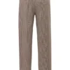 Hayden Braune Puppytooth-Hose mit weitem Bein und hoher Taille Hayden Braune Puppytooth-Hose mit weitem Bein und hoher Taille