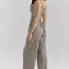 Hayden Braune Puppytooth-Hose mit weitem Bein und hoher Taille Hayden Braune Puppytooth-Hose mit weitem Bein und hoher Taille