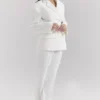 Hayden – Weiße, weit geschnittene Hose mit hoher Taille Hayden – Weiße, weit geschnittene Hose mit hoher Taille