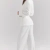 Hayden – Weiße, weit geschnittene Hose mit hoher Taille Hayden – Weiße, weit geschnittene Hose mit hoher Taille