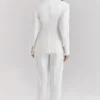 Hayden – Weiße, weit geschnittene Hose mit hoher Taille Hayden – Weiße, weit geschnittene Hose mit hoher Taille