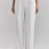 Hayden – Weiße, weit geschnittene Hose mit hoher Taille Hayden – Weiße, weit geschnittene Hose mit hoher Taille