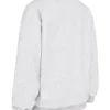 Haze Hellgraues meliertes Sweatshirt mit Rundhalsausschnitt Haze Hellgraues meliertes Sweatshirt mit Rundhalsausschnitt