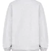 Haze Hellgraues meliertes Sweatshirt mit Rundhalsausschnitt Haze Hellgraues meliertes Sweatshirt mit Rundhalsausschnitt