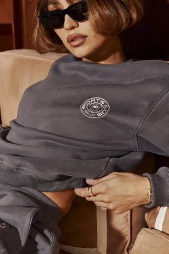 Haze Slate Sweatshirt mit Rundhalsausschnitt Haze Slate Sweatshirt mit Rundhalsausschnitt