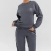 Haze Slate Sweatshirt mit Rundhalsausschnitt Haze Slate Sweatshirt mit Rundhalsausschnitt