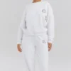 Haze White Sweatshirt mit Rundhalsausschnitt Haze White Sweatshirt mit Rundhalsausschnitt